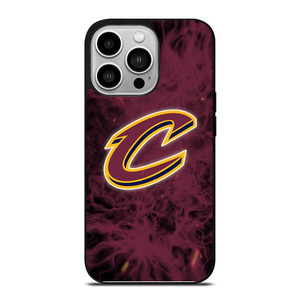 CLEVELAND CAVALIERS BASKETBALL NBA FIRE iPhone 14 Pro Case Cover