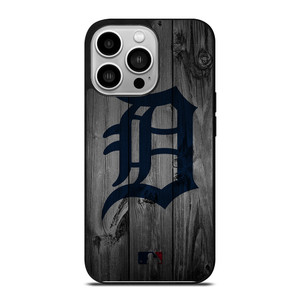 DETROIT TIGERS BASEBALL MLB WOOD LOGO iPhone 14 Pro Case Cover