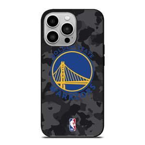 GOLDEN STATE WARRIORS BLACK CAMO iPhone 14 Pro Case Cover