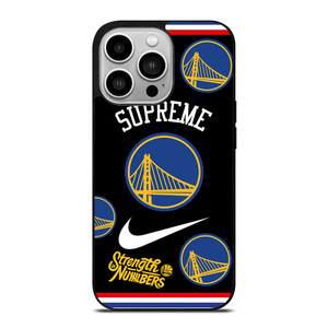 GOLDEN STATE WARRIORS NBA X SUPREME NIKE iPhone 14 Pro Case Cover