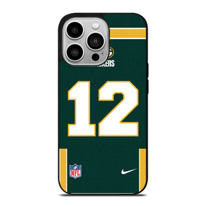 GREEN BAY PACKERS AARON RODGERS 12 NFL NIKE iPhone 14 Pro Case Cover GREEN BAY PACKERS AARON RODGERS 12 NFL NIKE iPhone 14 Pro Case Cover