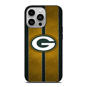 GREEN BAY PACKERS NFL METAL STRIPE iPhone 14 Pro Case Cover