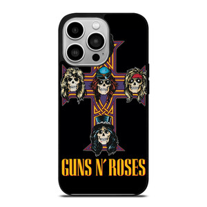 GUNS N ROSES ROCK BAND CROSS iPhone 14 Pro Case Cover