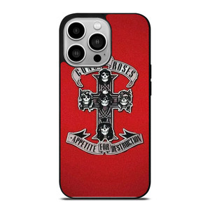 GUNS N ROSES ROCK BAND RED iPhone 14 Pro Case Cover