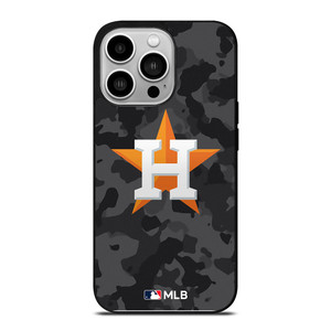HOUSTON ASTROS BASEBALL BLACK CAMO iPhone 14 Pro Case Cover