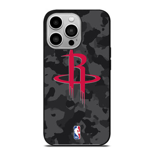 HOUSTON ROCKETS BLACK CAMO iPhone 14 Pro Case Cover