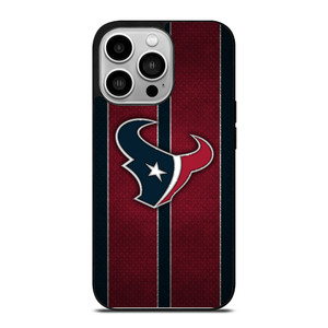 HOUSTON TEXANS NFL METAL STRIPE iPhone 14 Pro Case Cover