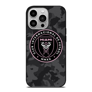 INTER MIAMI CF MLS BLACK CAMO iPhone 14 Pro Case Cover