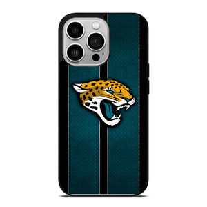 JACKSONVILLE JAGUARS NFL METAL STRIPE iPhone 14 Pro Case Cover