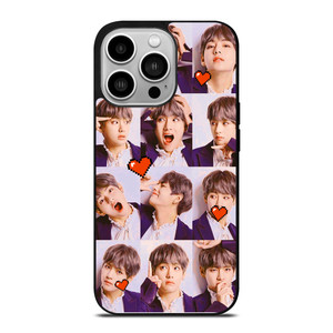KIM TAE HYUNG V BTS BANGTAN BOYS COLLAGE iPhone 14 Pro Case Cover
