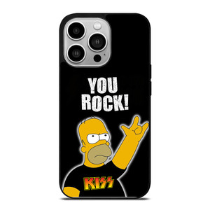 KISS ROCK HOMER SIMPSONS iPhone 14 Pro Case Cover