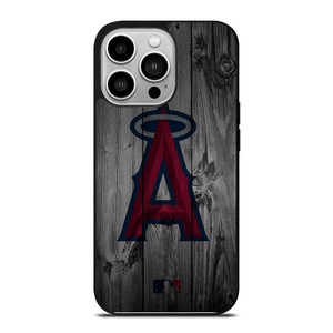 LOS ANGELES ANGELS BASEBALL MLB WOOD LOGO iPhone 14 Pro Case Cover