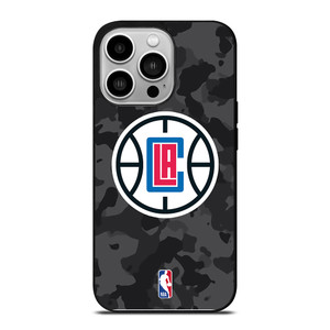 LOS ANGELES CLIPPERS BLACK CAMO iPhone 14 Pro Case Cover LOS ANGELES CLIPPERS BLACK CAMO iPhone 14 Pro Case Cover