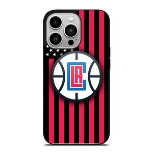 LOS ANGELES CLIPPERS NBA USA FLAG iPhone 14 Pro Case Cover LOS ANGELES CLIPPERS NBA USA FLAG iPhone 14 Pro Case Cover