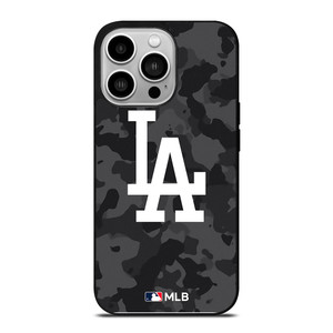 LOS ANGELES DODGERS BASEBALL BLACK CAMO iPhone 14 Pro Case Cover