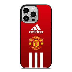 MANCHESTER UNITED FC ADIDAS STRIPES iPhone 14 Pro Case Cover MANCHESTER UNITED FC ADIDAS STRIPES iPhone 14 Pro Case Cover