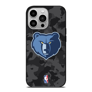 MEMPHIS GRIZZLIES BLACK CAMO iPhone 14 Pro Case Cover