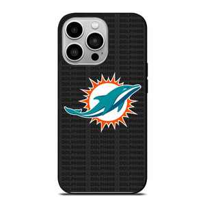 MIAMI DOLPHINS FOOTBALL TEXT iPhone 14 Pro Case Cover