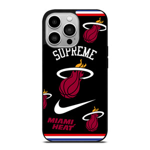 MIAMI HEAT NBA X SUPREME NIKE iPhone 14 Pro Case Cover MIAMI HEAT NBA X SUPREME NIKE iPhone 14 Pro Case Cover