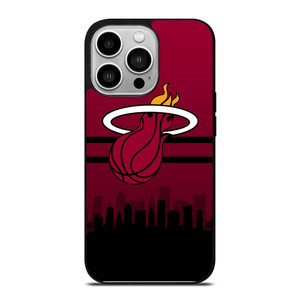MIAMI HEATS NBA SKYLINE iPhone 14 Pro Case Cover