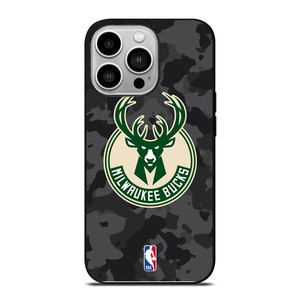 MILWAUKEE BUCKS BLACK CAMO iPhone 14 Pro Case Cover
