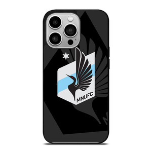 MINNESOTA UNITED FC MLS BLACK iPhone 14 Pro Case Cover