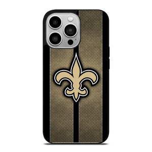 NEW ORLEANS SAINTS NFL METAL STRIPE iPhone 14 Pro Case Cover NEW ORLEANS SAINTS NFL METAL STRIPE iPhone 14 Pro Case Cover