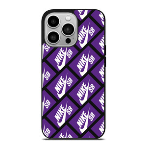 NIKE SB SKATEBOARD BOX PATTERN PURPLE iPhone 14 Pro Case Cover NIKE SB SKATEBOARD BOX PATTERN PURPLE iPhone 14 Pro Case Cover