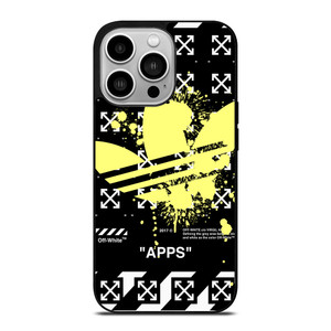 OFF WHITE X ADIDAS YELLOW iPhone 14 Pro Case Cover OFF WHITE X ADIDAS YELLOW iPhone 14 Pro Case Cover