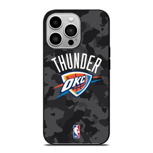 OKLAHOMA CITY THUNDER BLACK CAMO iPhone 14 Pro Case Cover