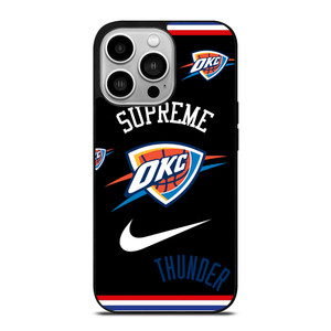 OKLAHOMA CITY THUNDER NBA X SUPREME NIKE iPhone 14 Pro Case Cover