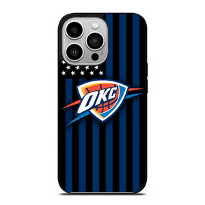 OKLAHOMA CITY THUNDERS NBA USA FLAG iPhone 14 Pro Case Cover