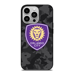 ORLANDO CITY SC MLS BLACK CAMO iPhone 14 Pro Case Cover