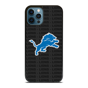 DETROIT LIONS FOOTBALL TEXT iPhone 12 Pro Max Case Cover
