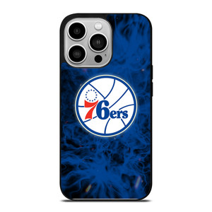 PHILADELPHIA 76ERS BASKETBALL NBA FIRE iPhone 14 Pro Case Cover