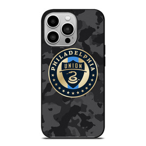 PHILADELPHIA UNION MLS BLACK CAMO iPhone 14 Pro Case Cover