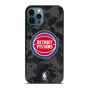 DETROIT PISTONS BLACK CAMO iPhone 12 Pro Max Case Cover DETROIT PISTONS BLACK CAMO iPhone 12 Pro Max Case Cover