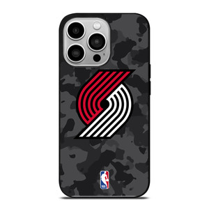 PORTLAND TRAIL BLAZERS BLACK CAMO iPhone 14 Pro Case Cover