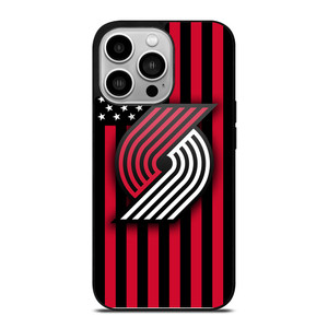 PORTLAND TRAIL BLAZERS NBA USA FLAG iPhone 14 Pro Case Cover