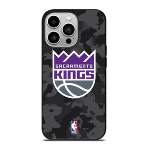 SACRAMENTO KINGS BLACK CAMO iPhone 14 Pro Case Cover