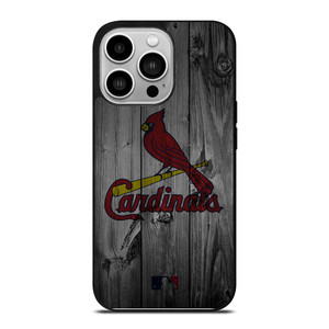 SAINT LOUIS CARDINALS BASEBALL MLB WOOD LOGO iPhone 14 Pro Case Cover