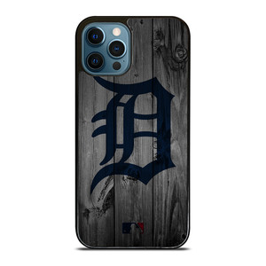 DETROIT TIGERS BASEBALL MLB WOOD LOGO iPhone 12 Pro Max Case Cover
