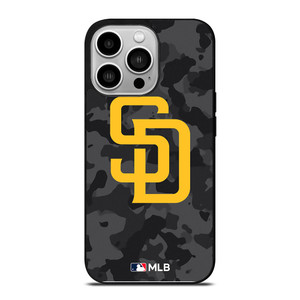 SAN DIEGO PADRES BASEBALL BLACK CAMO iPhone 14 Pro Case Cover SAN DIEGO PADRES BASEBALL BLACK CAMO iPhone 14 Pro Case Cover