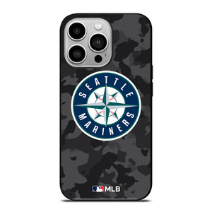 SEATTLE MARINERS BASEBALL BLACK CAMO iPhone 14 Pro Case Cover