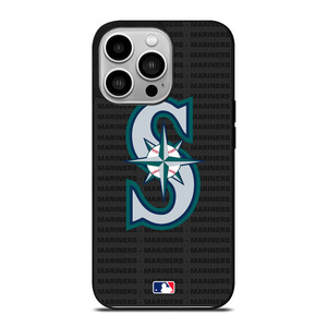 SEATTLE MARINERS BASEBALL BLACK iPhone 14 Pro Case Cover