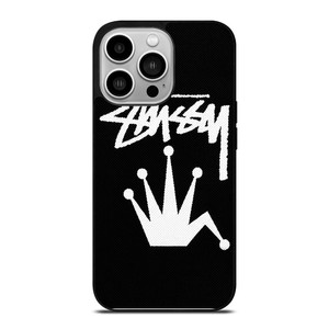 STUSSY PARIS BENT CROWN iPhone 14 Pro Case Cover STUSSY PARIS BENT CROWN iPhone 14 Pro Case Cover