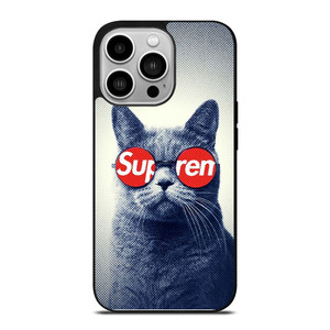 SUPREME COOL CUTE CAT iPhone 14 Pro Case Cover