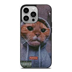 SUPREME CUTE CAT 2 iPhone 14 Pro Case Cover