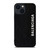 BALENCIAGA LEATHER BLACK iPhone 14 Plus Case Cover