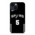 DEJOUNTE MURRAY SAN ANTONIO SPURS NIKE NBA 2021-22 iPhone 14 Plus Case Cover
